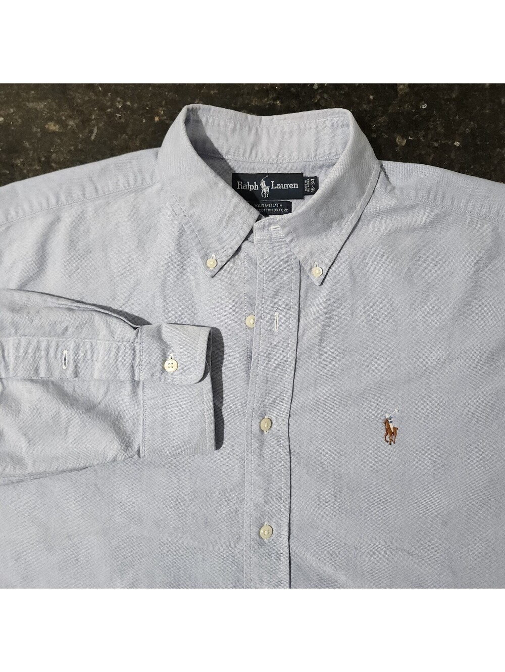 Polo Ralph Lauren Yarmouth Flesh Pony Striped Button Down Woven Oxford 16 34